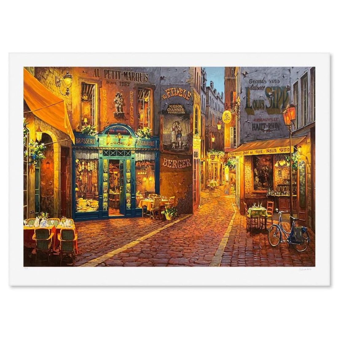 Viktor Shvaiko, "Au Petit Marquis" Limited Edition Printer's Proof Serigraph (28" x 42"), Numbered (1 of 2)