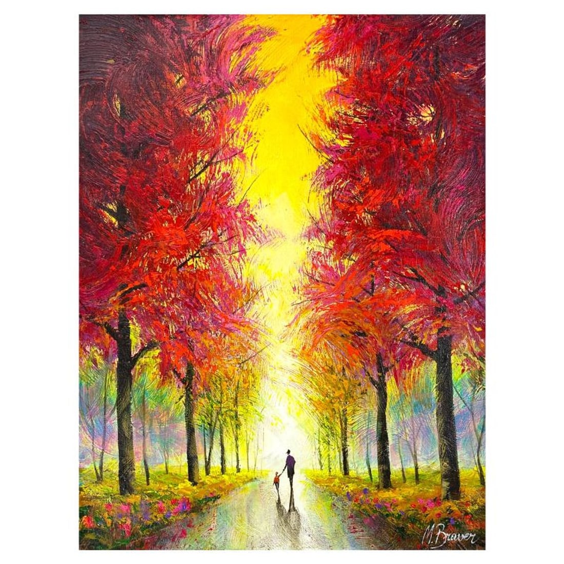 Mark Braver, Original Oil Painting on Canvas, Hand Signed with Letter of Authenticity.: This is an original oil painting on canvas by Mark Braver, hand signed by the artist. Includes Letter of Authenticity. Measures approx. 20" x 16" (image).