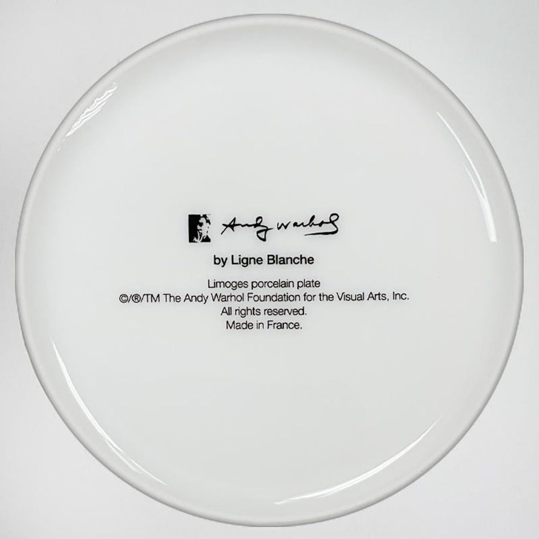 Andy Warhol (1928-1987), "MAO (Yellow Jacket)" Framed Limoges Porcelain Plate. - 2