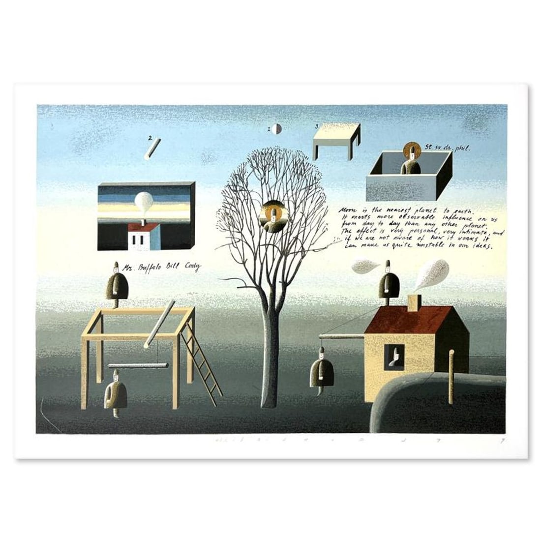 Maris Bishofs, Hand Signed Limited Edition Serigraph with Letter of Authenticity.: This is a limited edition serigraph on paper by Maris Bishofs. The piece comes hand signed by the artist, numbered, and with a letter of authenticity. Measures approximately 14" x 19". Reference#: