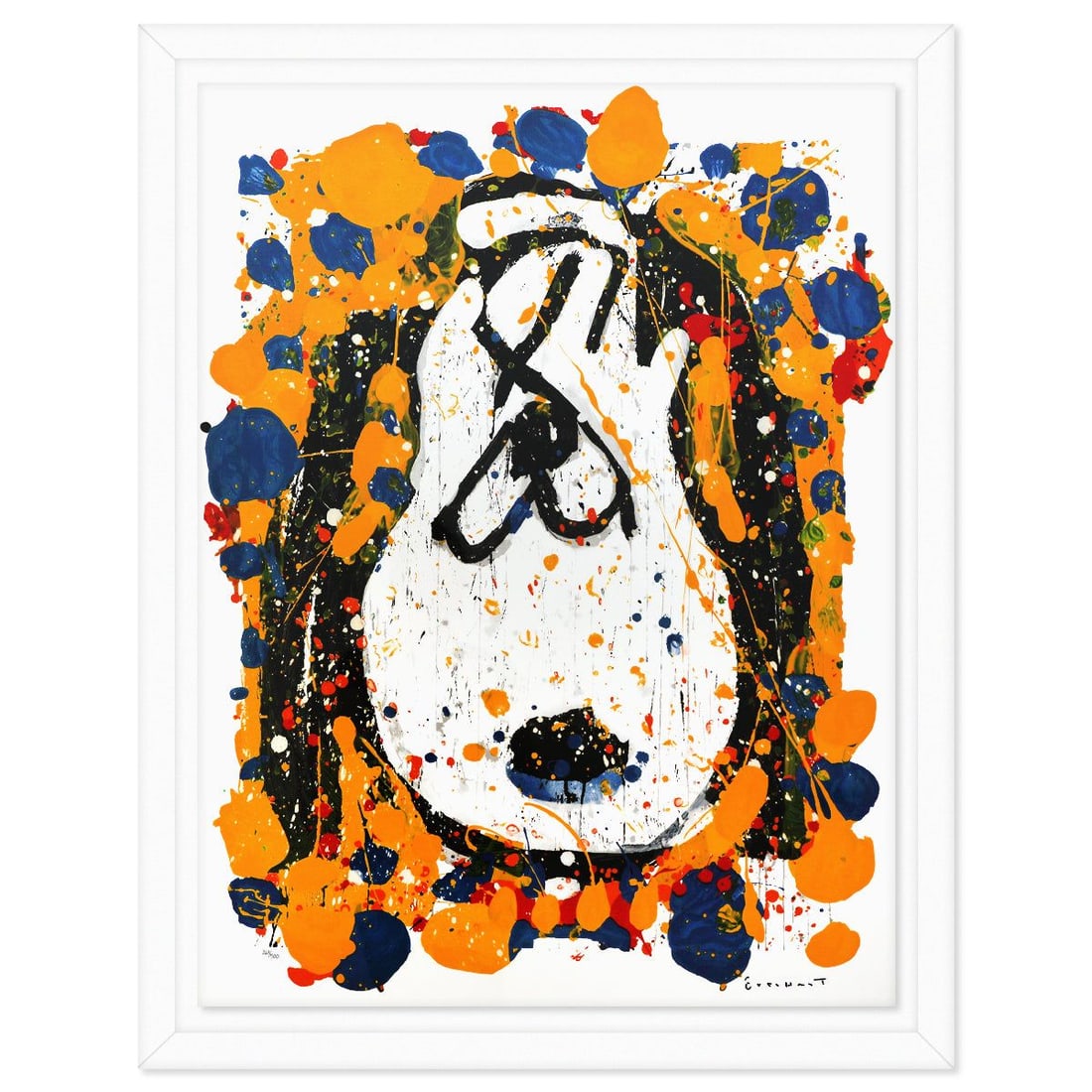 Tom Everhart- Hand Pulled Original Lithograph "Squeeze The Day-Tuesday": Artist: Tom Everhart. Medium: Hand Pulled Original Lithograph. Title: Squeeze The Day-Tuesday. Size: 38" x 29". Measures approx. 43" x 34" (framed). Signature: Hand signed and numbered. Certificate