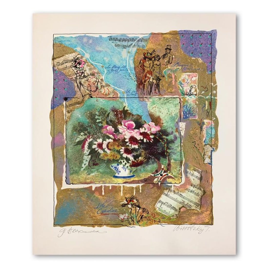 Alexander Galtchansky (1959-2008) and Tanya Wissotzky (1959-2006), Hand Signed Limited Edition: This is a limited edition serigraph on deckle edged paper by Alexander Galtchansky (1959-2008) and Tanya Wissotzky (1959-2006). It is numbered and hand signed and includes a letter of authenticity. Me