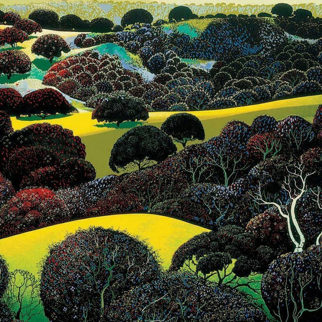 Eyvind Earle (1916-2000), "Santa Ynez Memories" Limited Edition Serigraph on Paper; Numbered & Hand - 2
