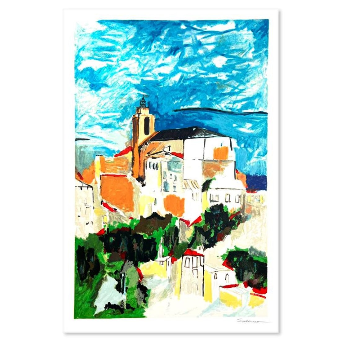 Jacques Soussana, Hand Signed, Numbered Limited Edition with Letter of Authenticity.: This is a limited edition on paper by Jacques Soussana. The piece comes hand signed by the artist, numbered, and with a letter of authenticity. Measures approximately 24" x 16". Reference#: 93652.