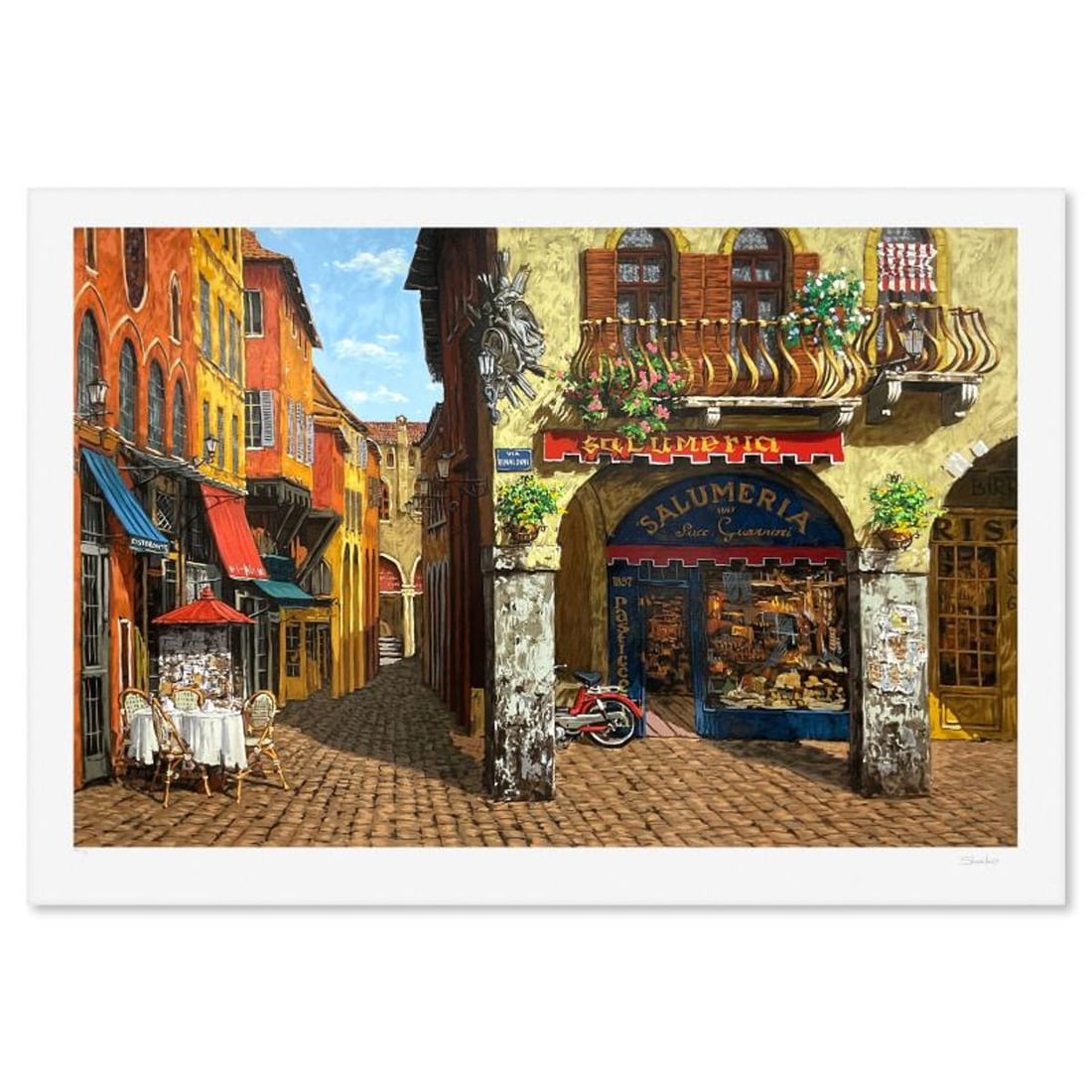 Viktor Shvaiko, "Colors of Italy (White)" Limited Edition Printer's Proof Serigraph (28" x 42"),: Colors of Italy (White) is a limited edition printer's proof serigraph on paper by Viktor Shvaiko, numbered 1/3 and hand signed by the artist. Includes Letter of Authenticity. Measures approx. 32.5" x