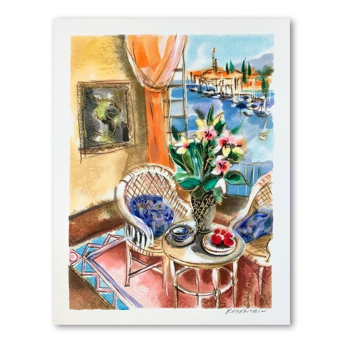 Michael Rozenvain, Hand Signed Limited Edition Serigraph on Paper with Letter of Authenticity. (1 of 2)
