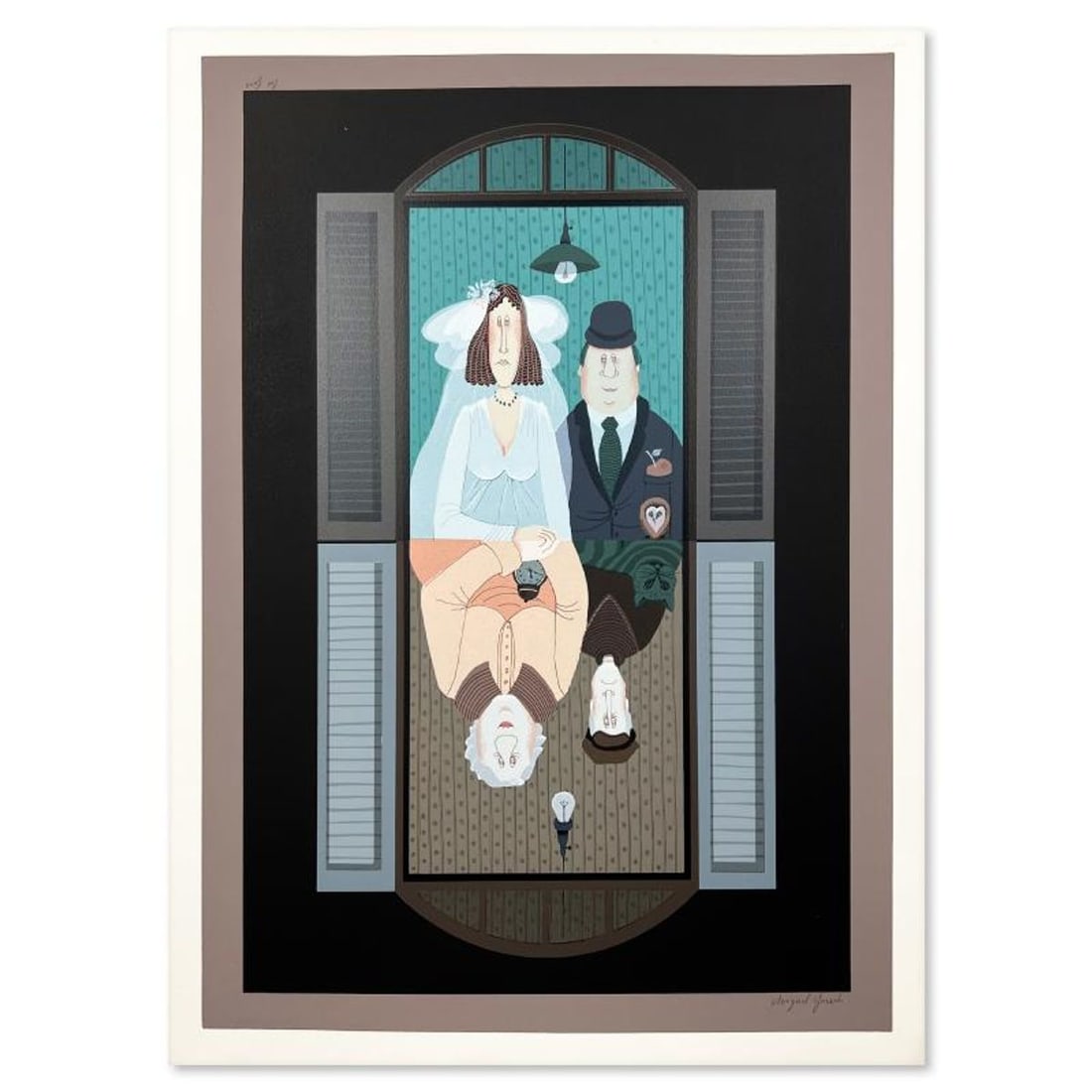 Avigail Yoresh, Limited Edition Serigraph, Hand Signed and Numbered with Letter of Authenticity.: This is a limited edition serigraph on paper by Avigail Yoresh. The piece comes hand signed by the artist, numbered, and with a letter of authenticity. Measures approximately 27.5" x 19.5". Reference#