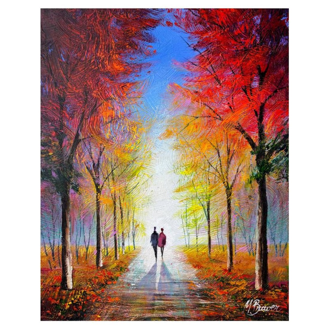 Mark Braver, Original Acrylic Painting on Canvas, Hand Signed with Letter of Authenticity.: This is an original acrylic painting on canvas by Mark Braver, hand signed by the artist. Includes Letter of Authenticity. Measures approx. 20" x 16" (image).