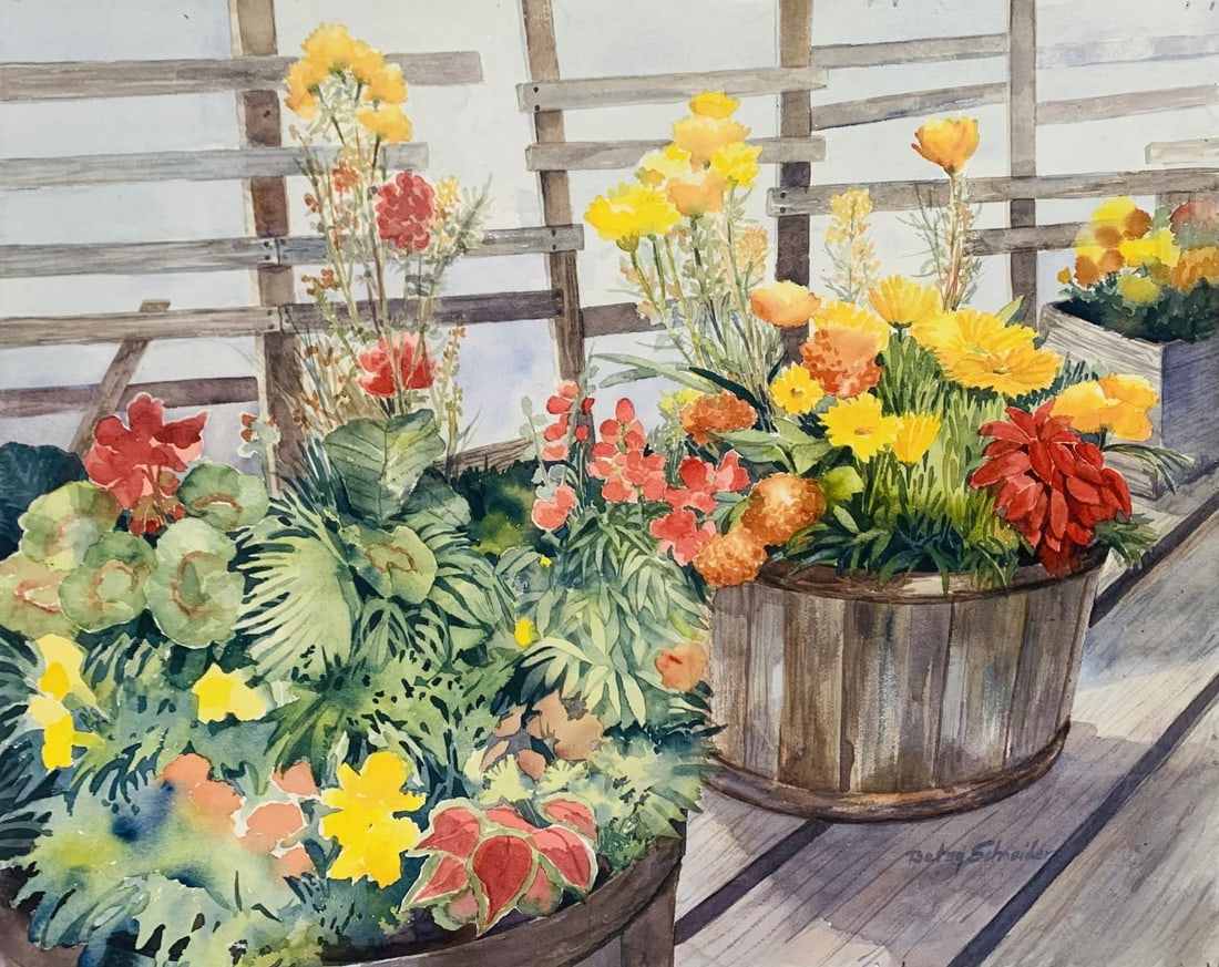Betty Schneider - Watercolor on paper: Artist: Betty Schneider . Medium: Watercolor on paper. Size: 22" x 28". Signature: Signed. Reference#: 25088.