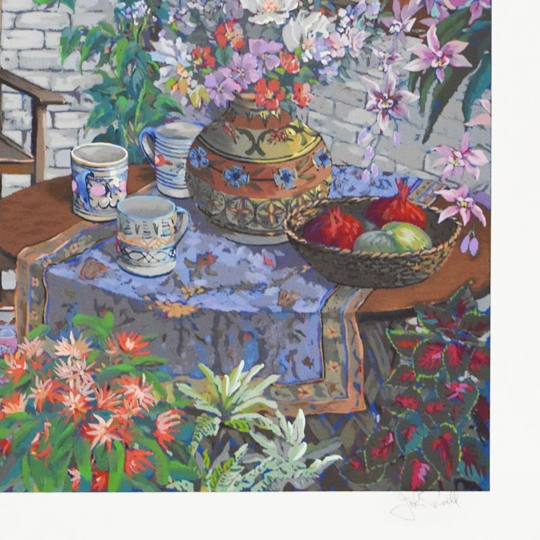 John Powell, "Interior with Chair" Limited Edition Serigraph, Numbered 6/295 and Hand Signed with - 2