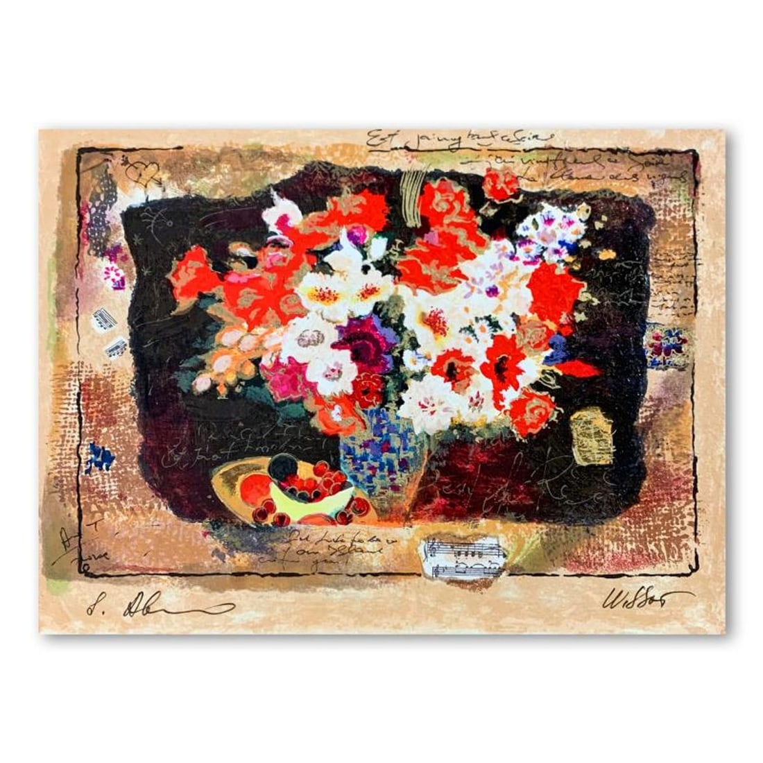 Alexander Galtchansky (1959-2008) and Tanya Wissotzky (1959-2006), Hand Signed Limited Edition: This is a limited edition serigraph on deckle edged paper by Alexander Galtchansky (1959-2008) and Tanya Wissotzky (1959-2006). It is numbered and hand signed and includes a letter of authenticity. Me
