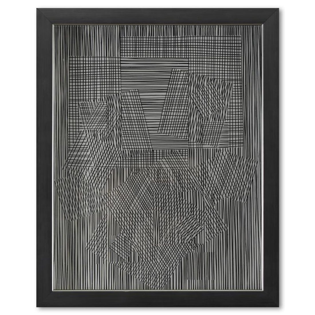 Victor Vasarely (1908-1997), "Trois Dimensions Optique de la serie Cinetiques" Framed 1973: Trois Dimensions Optique de la serie Cinetiques is a dimensional artwork, published in 1973, by Victor Vasarely (1908-1997). This piece comes custom framed, with a letter of authenticity and with a 19