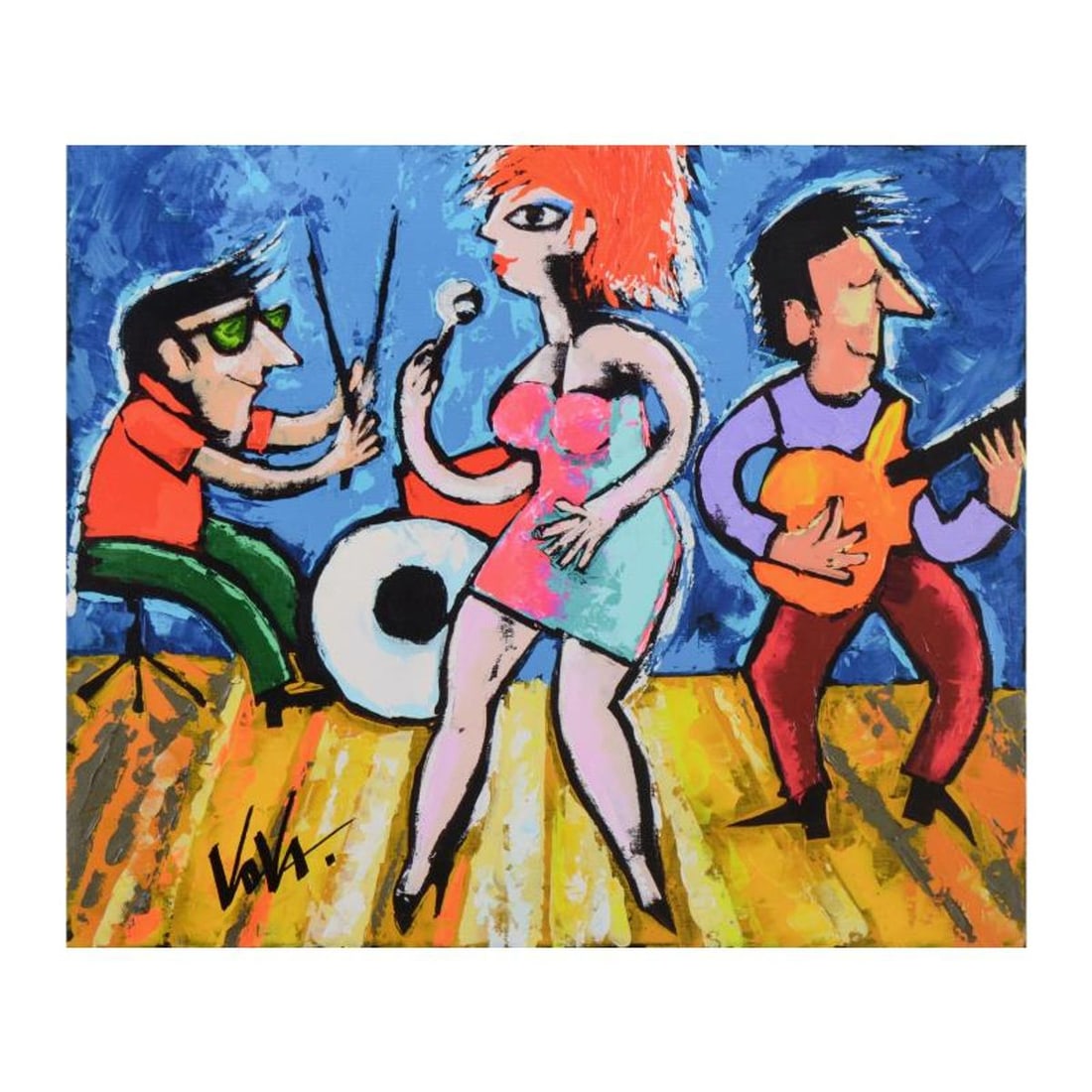 Vova, Hand Embellished Limited Edition on Canvas, Numbered Inverso and Hand Signed with Letter of (1 of 2)