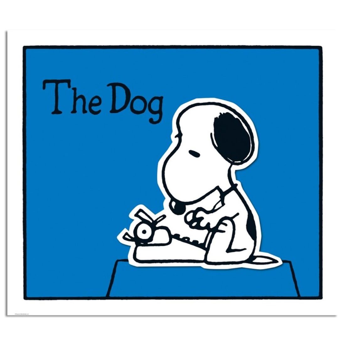 Peanuts, "The Dog: Blue" Hand Numbered Limited Edition Fine Art Print with Certificate of: A vibrant and striking edition portraying the simple yet emotive art of Charles. M. Schulz, creator of PEANUTS . You'll love the color, it really POPS in person! It looks incredible on the wall and wi