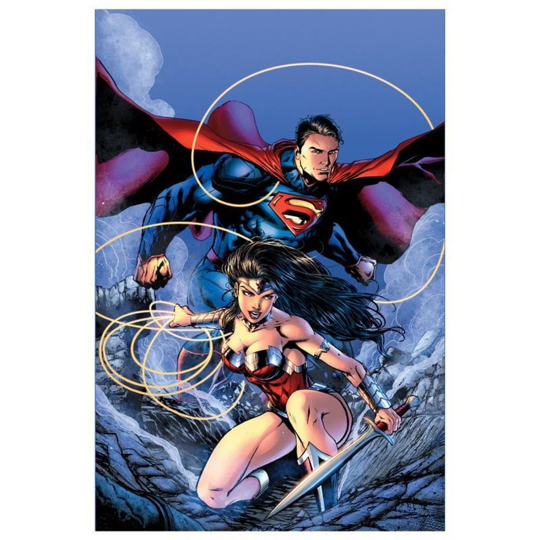 DC Comics, "Justice League (The New 52) #14" Numbered Limited Edition Giclee on Canvas by Jason: Justice League (The New 52) #14 is a limited edition giclee on canvas featuring variant cover art by Jason Fabok from the comic. This piece comes gallery wrapped and includes a certificate of authenti