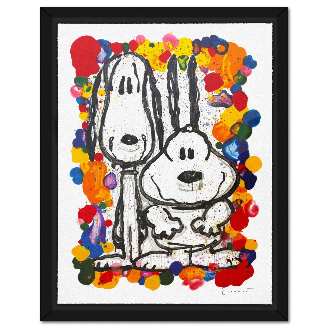 Tom Everhart- Hand Pulled Original Lithograph "Wait Watchers": Artist: Tom Everhart. Medium: Hand Pulled Original Lithograph. Title: Wait Watchers. Size: 40" x 30". Measures approx. 44" x 35" (framed). Signature: Hand signed and numbered. Certificate of Authentic