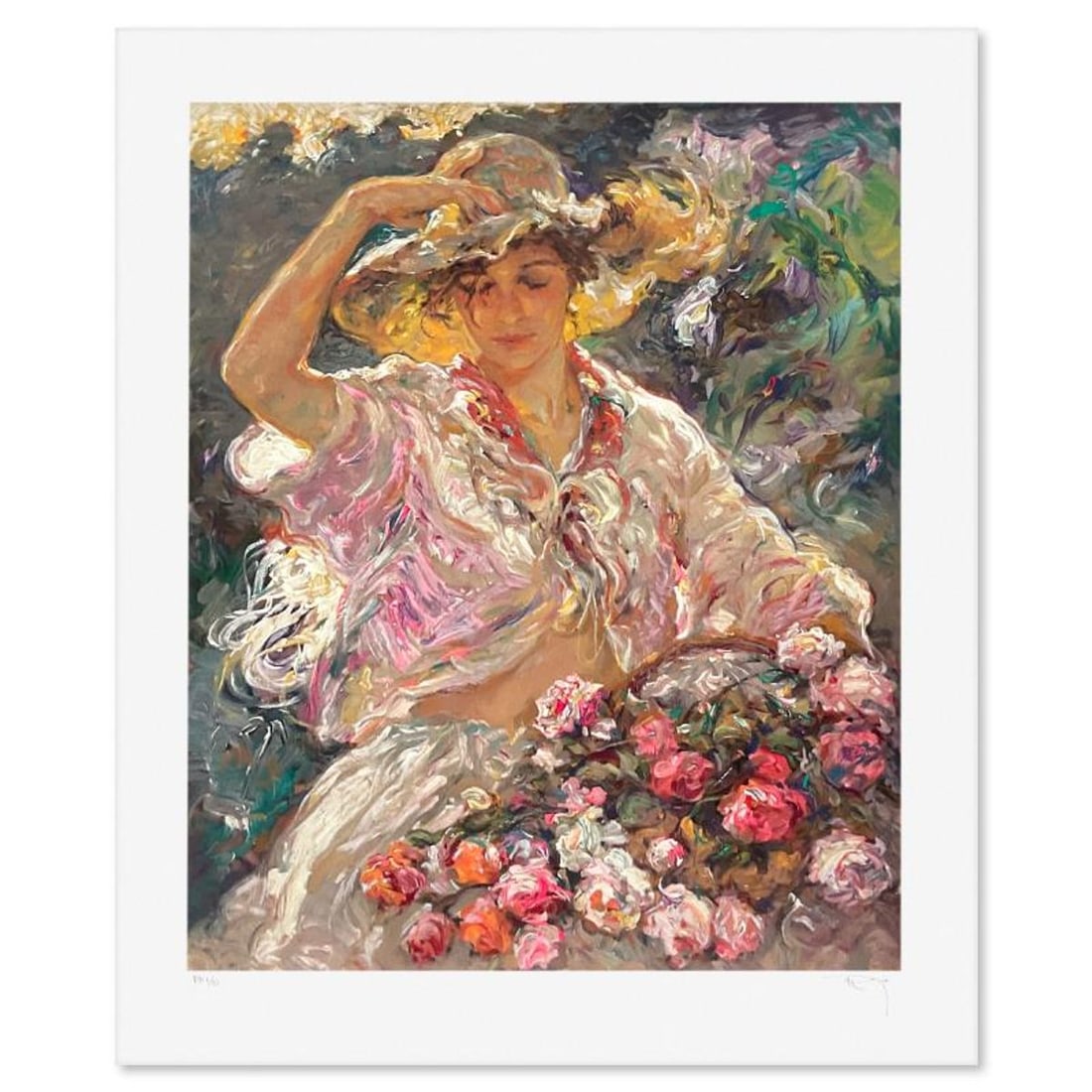 Royo, "Sol Del La Isla" Limited Edition Printer's Proof Serigraph (28.5" x 23.5"), Numbered 1/10 and: Sol Del La Isla is a limited edition printer's proof serigraph on paper by Royo, numbered 1/10 and hand signed by the artist. Includes Letter of Authenticity. Measures approx. 34.5" x 29" (border), 28