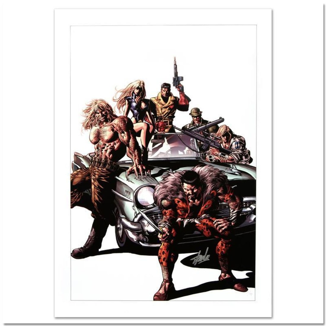 Stan Lee Signed, Marvel Comics "New Avengers #10" Limited Edition Canvas 4/99 with Certificate of: New Avengers #10 is a limited edition giclee on canvas with art by Mike Deodato Jr.. Officially licensed by Marvel, this piece is numbered 4/99 and hand signed by creative legend Stan Lee (1922-2018).