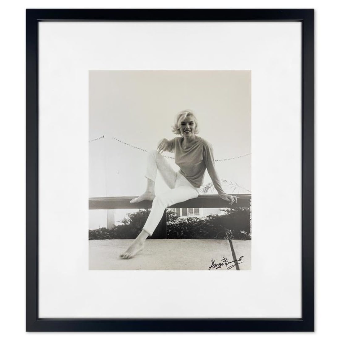 George Barris (1922-2016), "Marilyn Monroe: The Last Shoot" Framed Photograph Printed from the: Marilyn Monroe: The Last Shoot is a photograph printed from the original negative taken by George Barris (1922-2016). This photo is part of a series entitled "The Last Photos" which were taken in
