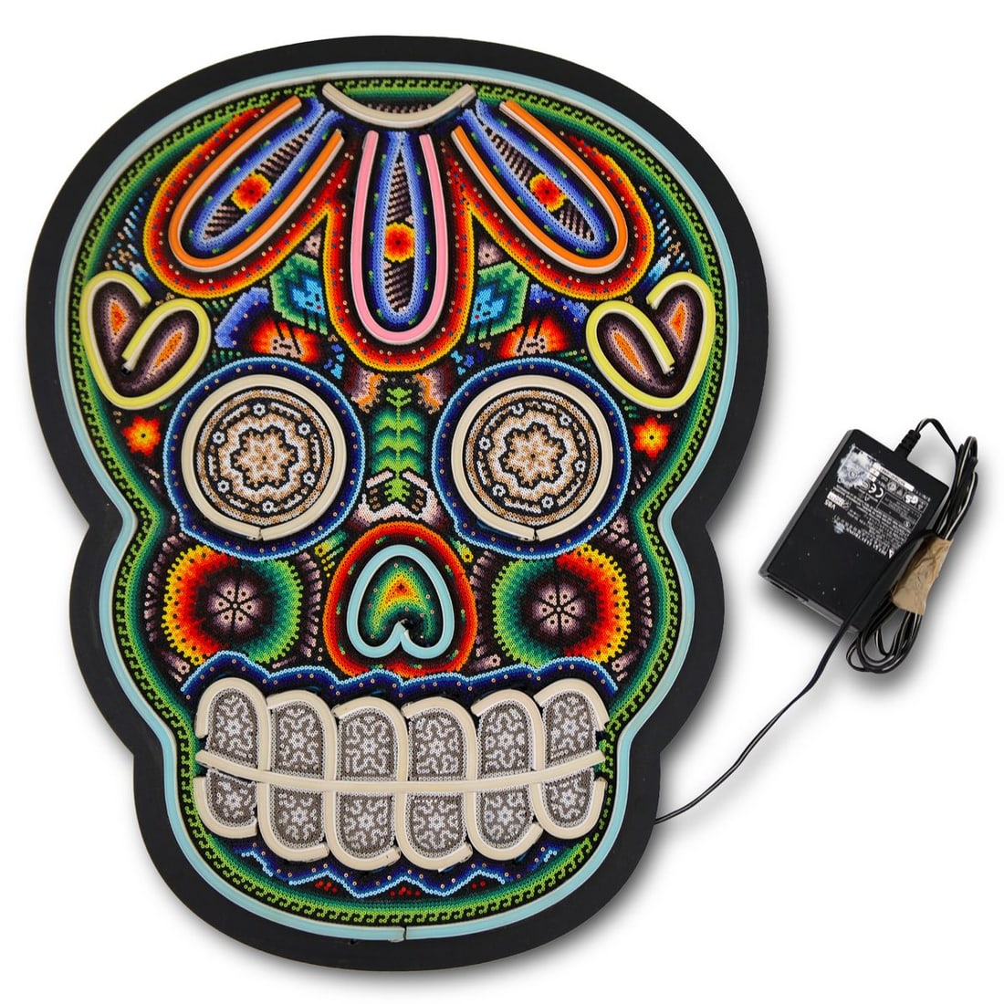 CHROMA aka Rick Wolfryd- Original Mixed Media Sculpture "Day of The Dead" (1 of 4)