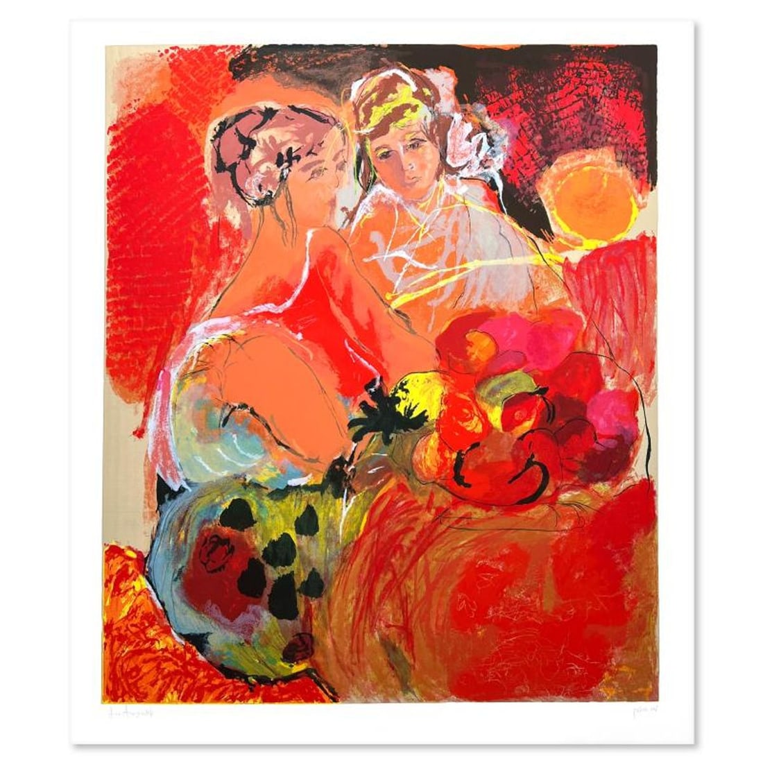 Lea Avizedek, Hand Signed, Numbered Limited Edition with Letter of Authenticity.: This is a limited edition on paper by Lea Avizedek. The piece comes hand signed by the artist, numbered, and with a letter of authenticity. Measures approximately 36" x 30". Reference#: 89770.