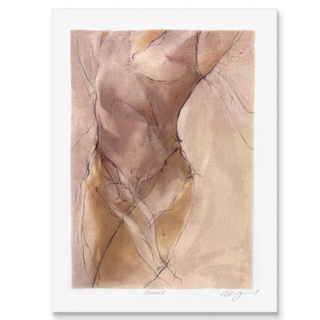 Gary Benfield, "Chemise 2" Limited Edition Serigraph, Numbered and Hand Signed with Certificate of: Chemise 2 is a limited edition serigraph on paper by Gary Benfield, numbered and hand signed by the artist. Includes Certificate of Authenticity. Measures approx. 11.5" x 8" (image).