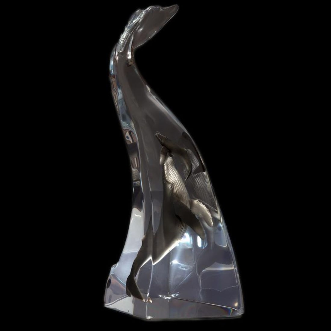 Kitty Cantrell, "Humpback Song" Limited Edition Mixed Media Lucite Sculpture with COA.: Humpback Song is a limited edition mixed media lucite sculpture by Kitty Cantrell. Engraved with the artists signature and number, this piece comes with a certificate of authenticity. Measures approxi