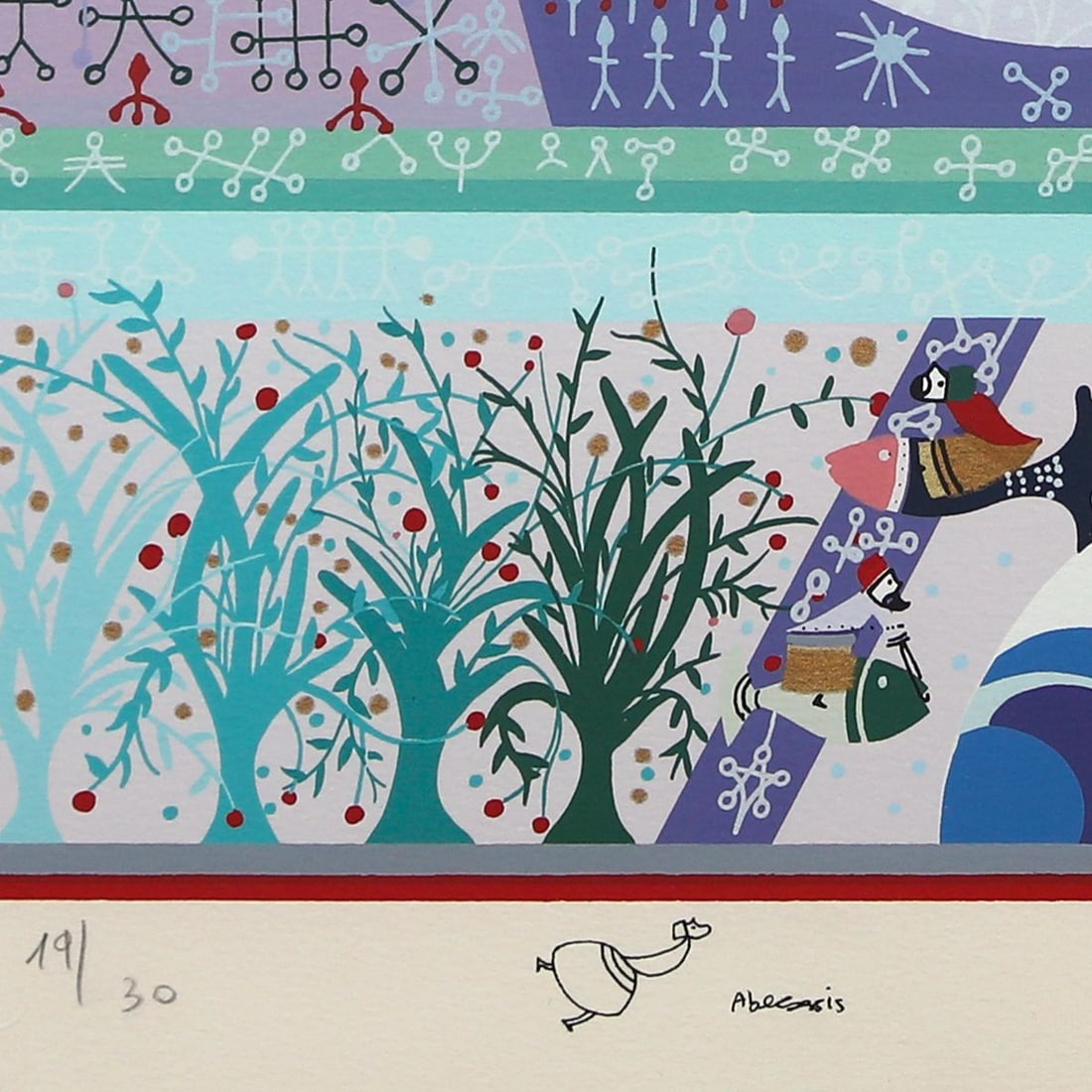 Raphael Abecassis- Serigraph - 2