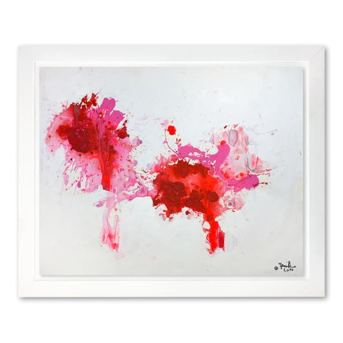 Jenik Cook, Framed Original Acrylic Painting, Hand Signed, Letter of Authenticity.: This is an original acrylic painting on paper by Jenik Cook. Hand signed by the artist, it includes Letter of Authenticity. This piece comes from the artist's personal collection. Measures approximate