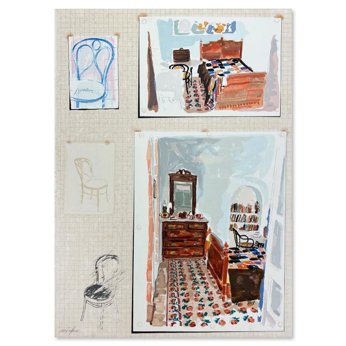 Arie Azene, Hand Signed, Numbered Limited Edition with Letter of Authenticity.: This is a limited edition on paper by Arie Azene. The piece comes hand signed by the artist, numbered, and with a letter of authenticity. Measures approximately 27.5" x 20". Reference#: 89781.