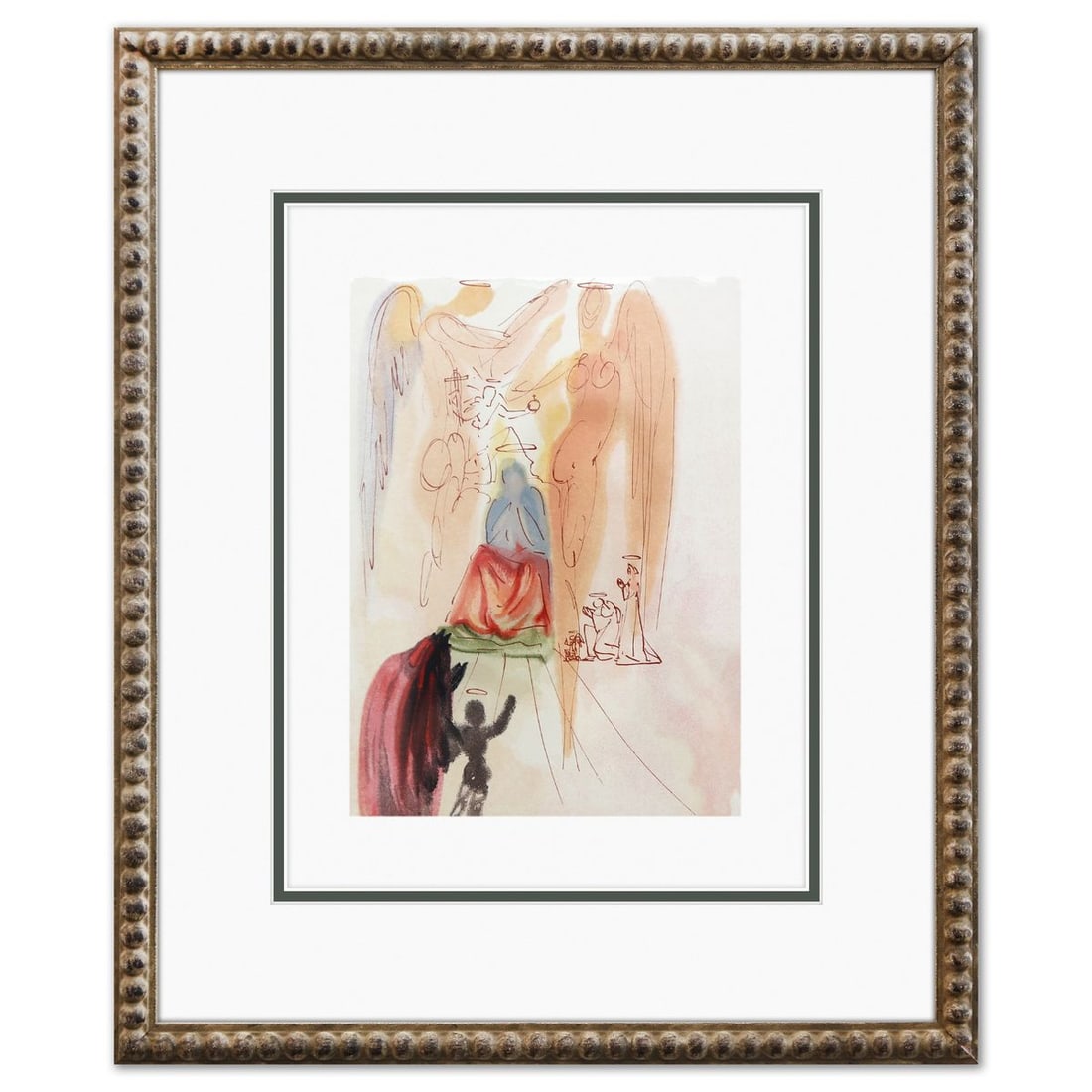 Salvador Dali- Original Color Woodcut on B.F.K. Rives Paper "Paradise 23" (1 of 1)