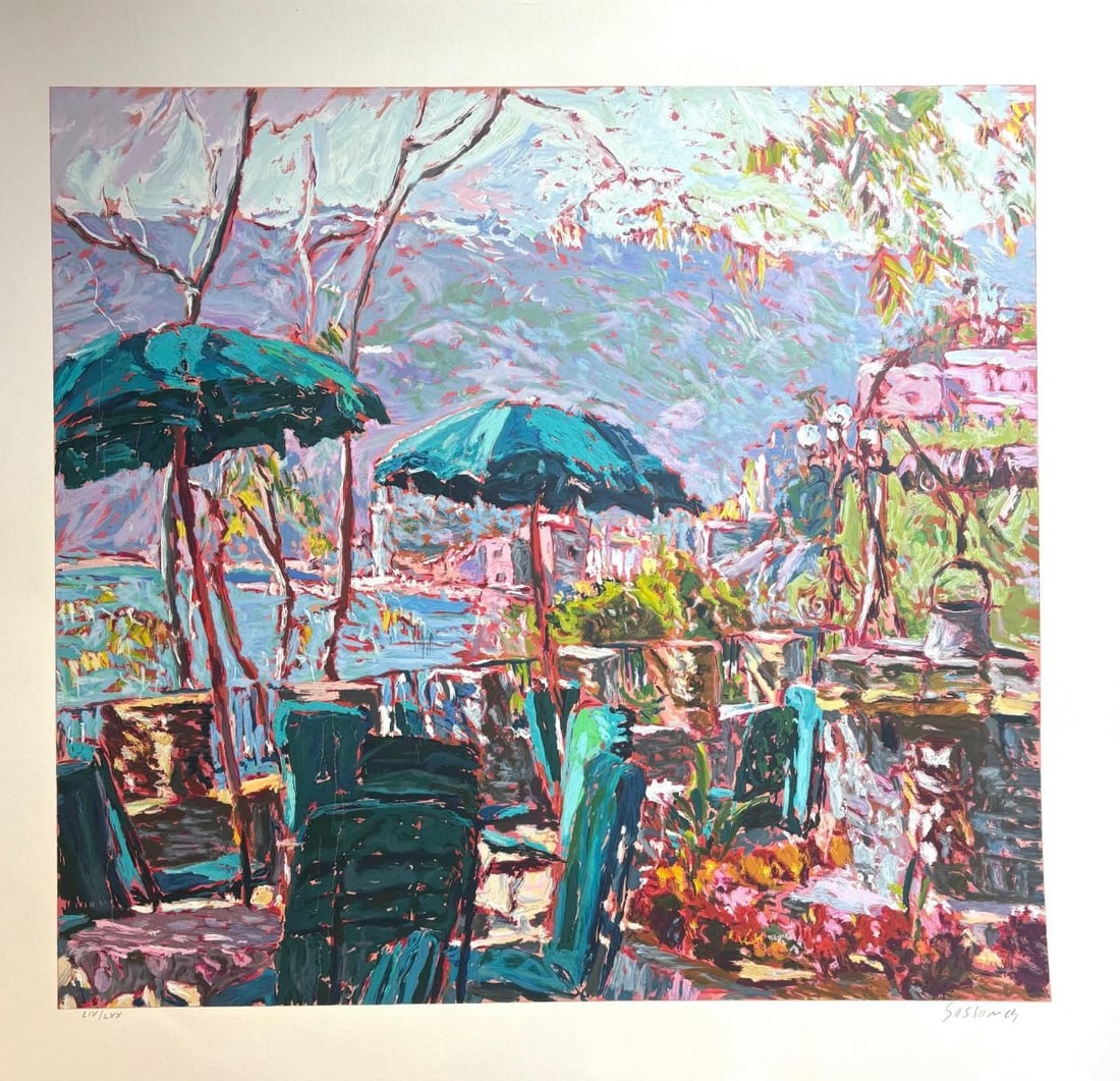Marco Sassone- Limited edition Serigraph: Artist: Marco Sassone. Medium: Limited edition Serigraph. Size: 30" x 40". Signature: Signed and numbered. Additional: Condition: item has handling marks sold as is. Reference#: 84735.