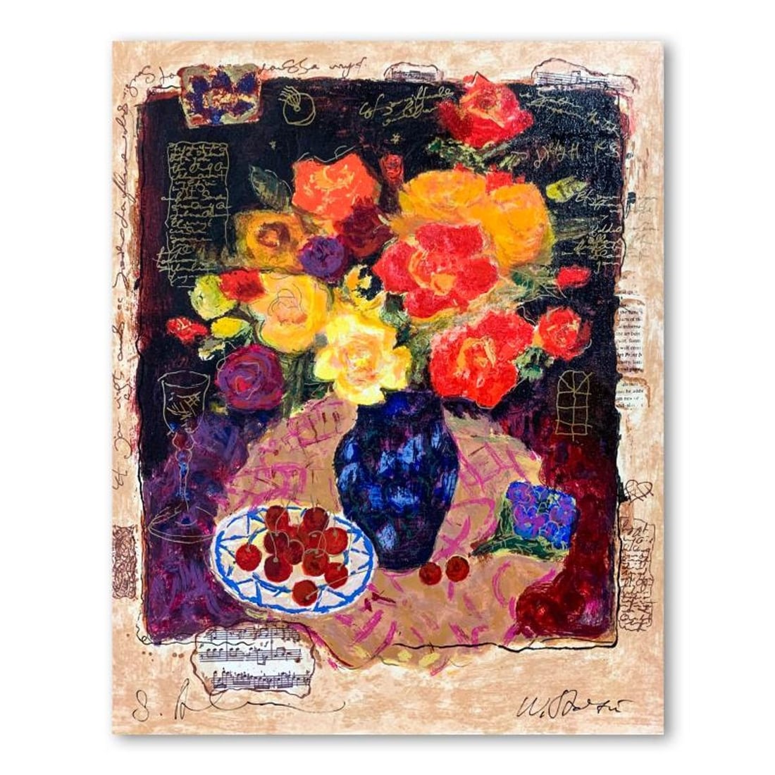 Alexander Galtchansky (1959-2008) and Tanya Wissotzky (1959-2006), Hand Signed Limited Edition: This is a limited edition serigraph on deckle edged paper by Alexander Galtchansky (1959-2008) and Tanya Wissotzky (1959-2006). It is numbered and hand signed and includes a letter of authenticity. Me