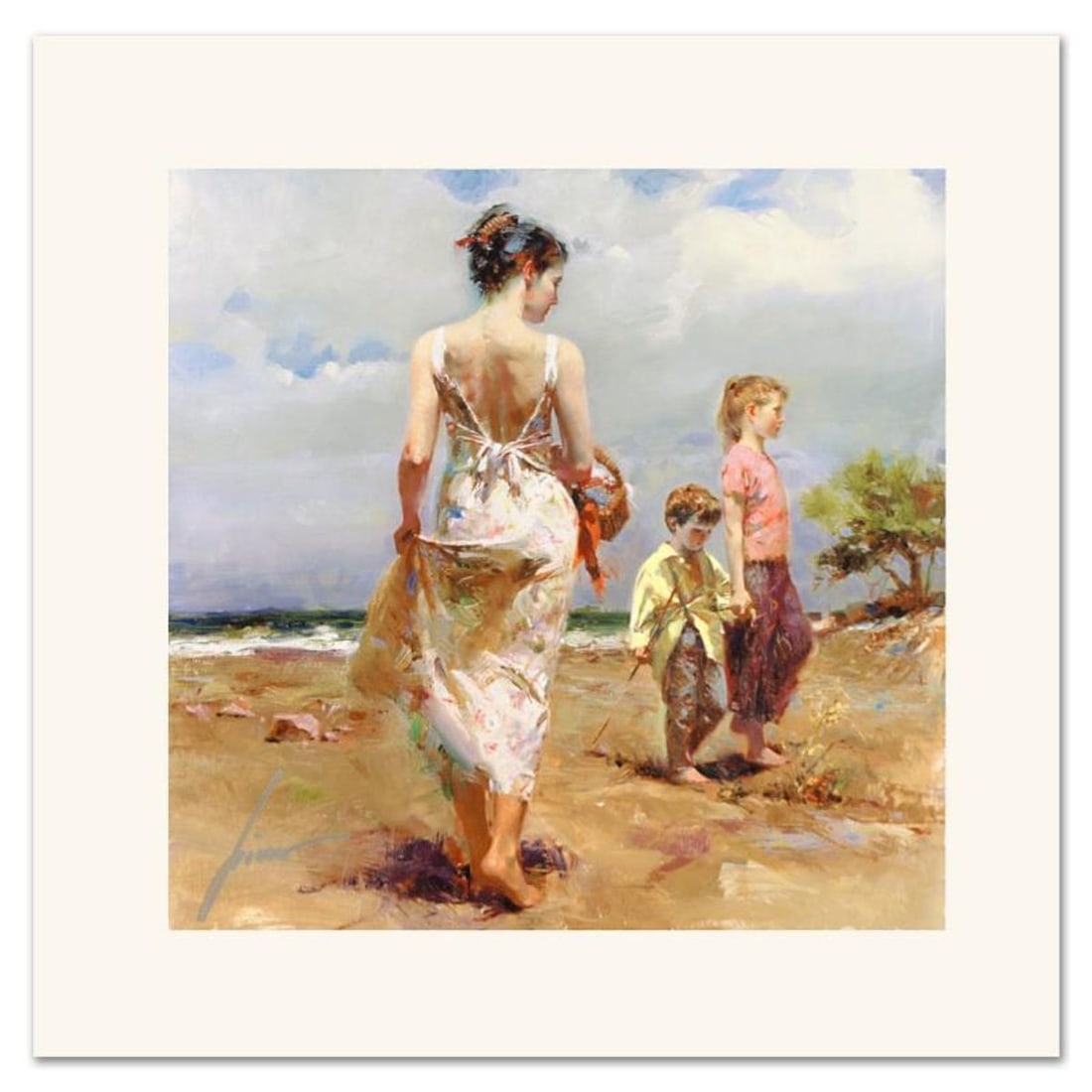 Pino (1939-2010) "Mediterranean Breeze" Limited Edition Giclee. Numbered and Hand Signed; (1 of 2)