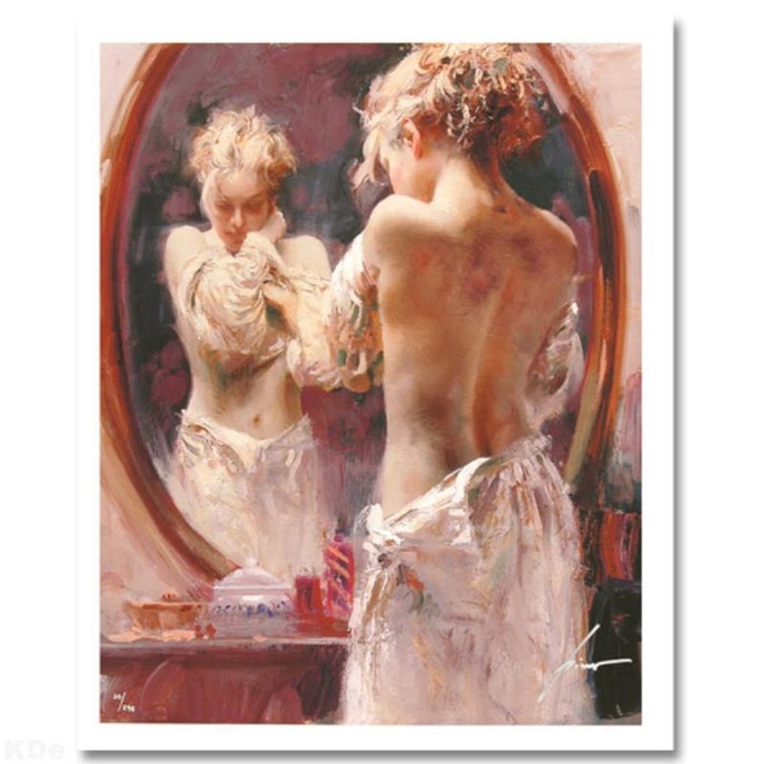 Pino (1939-2010), "Contemplation" Hand Signed Limited Edition with Certificate of Authenticity.: Contemplation is a limited edition giclee on paper by Pino (1939-2010), numbered and hand signed by the artist. Includes Certificate of Authenticity. Measures approximately 20" x 16" (image). Referenc