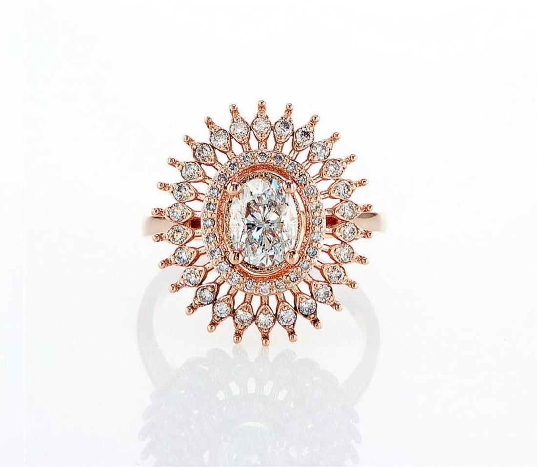 14kt Rose Gold 1.46ctw Diamond Ring (1 of 2)