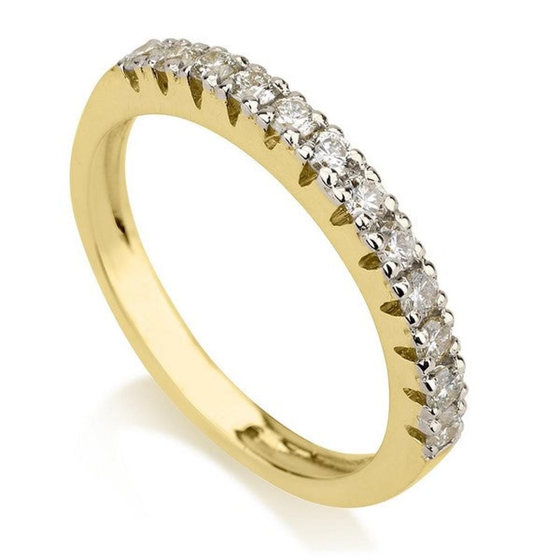 14kt Yellow Gold 0.45ctw Diamond Ring: One 14k yellow gold ring, set with natural diamond. Jewelry Weight: 2.6Grs Total Diamonds Weight: 0.45Cts Main Stones Description: Quantity: 1 Cut and shape: Round Carats Weight: 0.45 Clarity: VS Colo