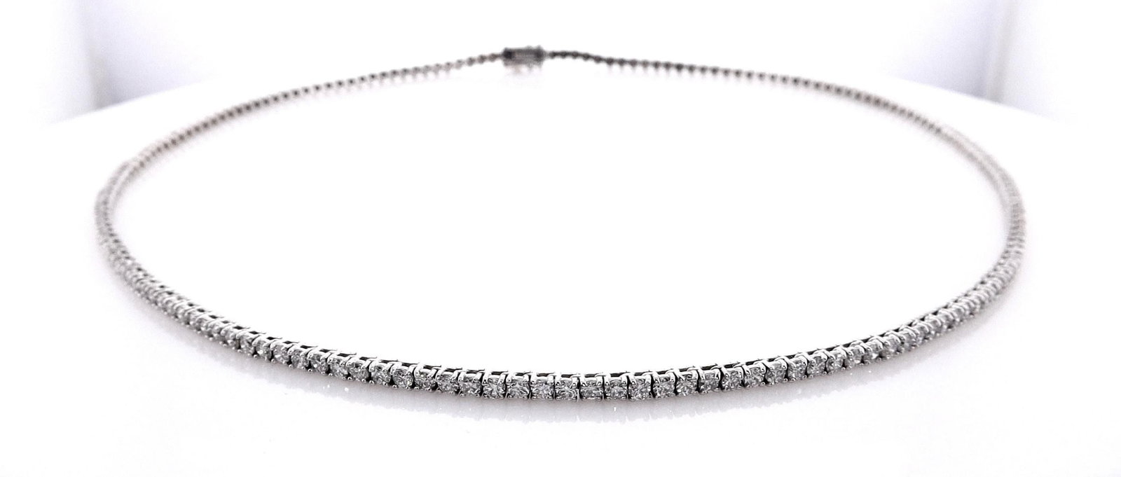 14kt White Gold 3.9ctw Diamond Collar (1 of 5)