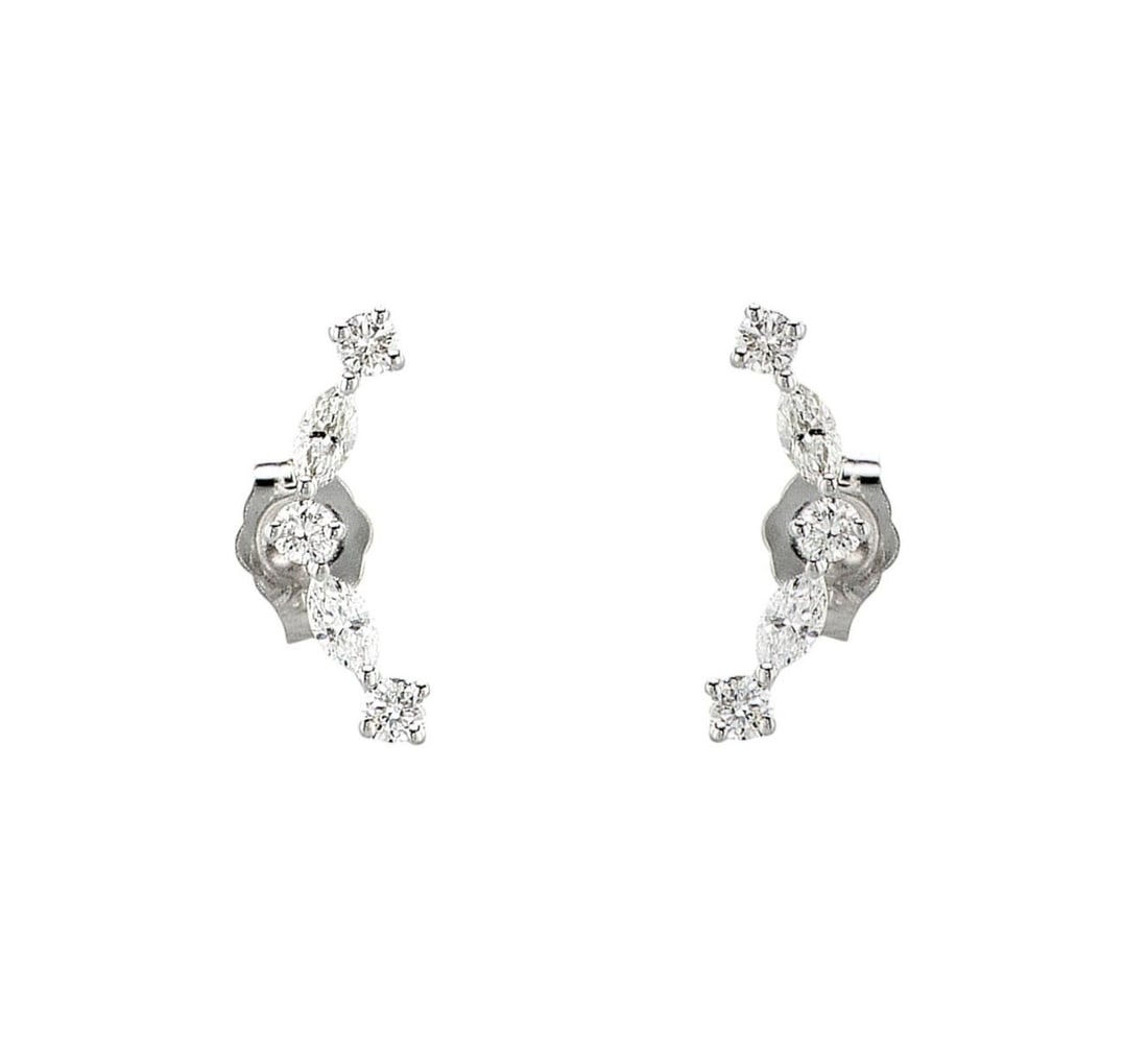 14kt White Gold 0.43ctw Diamond Earrings (1 of 2)