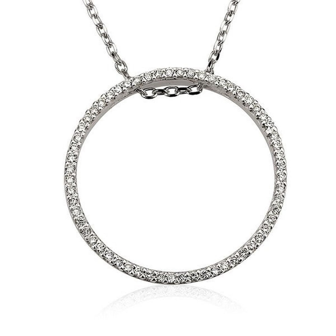 14kt White Gold 0.34ctw Diamond Pendant (1 of 1)