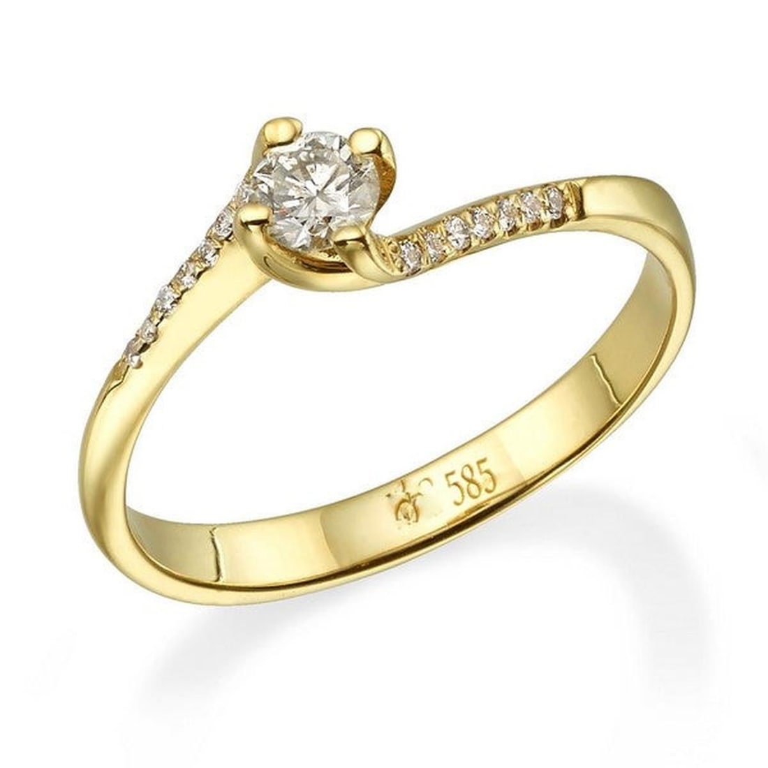 14kt Yellow Gold 0.3ctw Diamond Ring (1 of 1)
