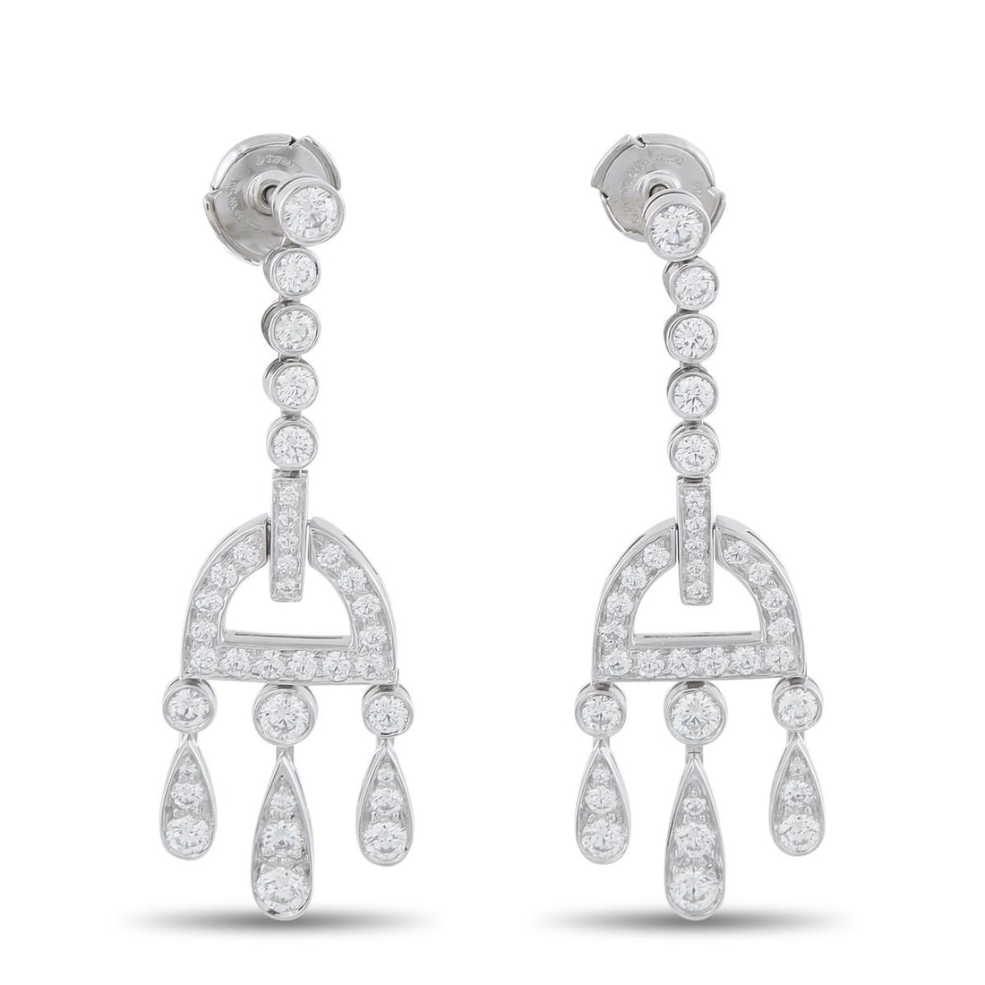 TIFFANY & CO. LEGACY PLATINUM 2.38CT DIAMOND EARRINGS (1 of 4)