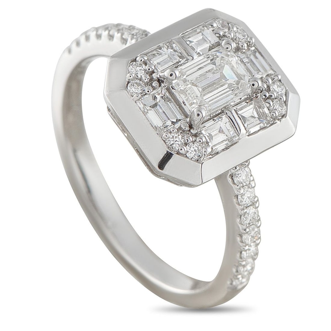18K WHITE GOLD 1.16CT DIAMOND RING (1 of 4)