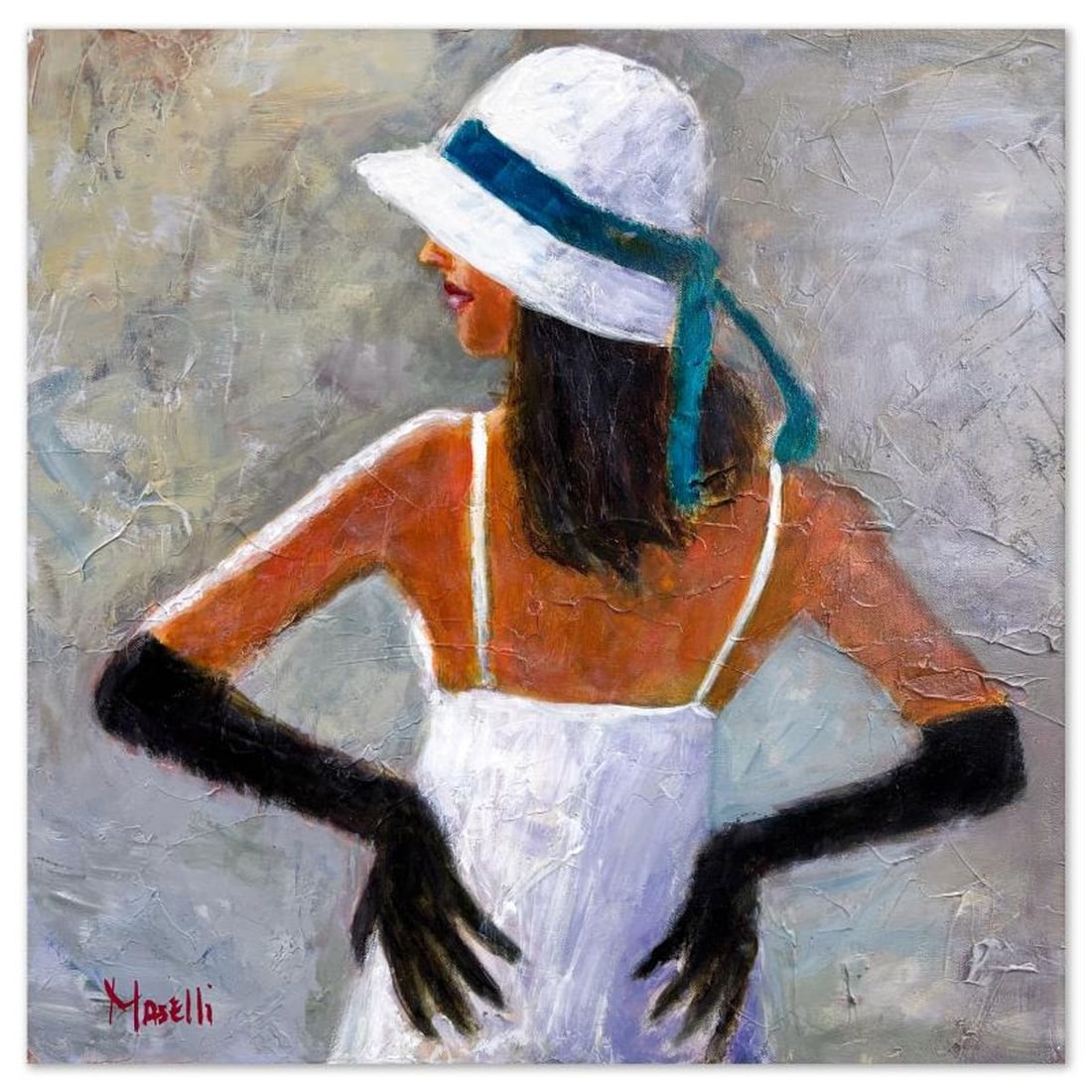 Michael Maselli, Original Painting on Canvas, Hand Signed with Letter of Authenticity.