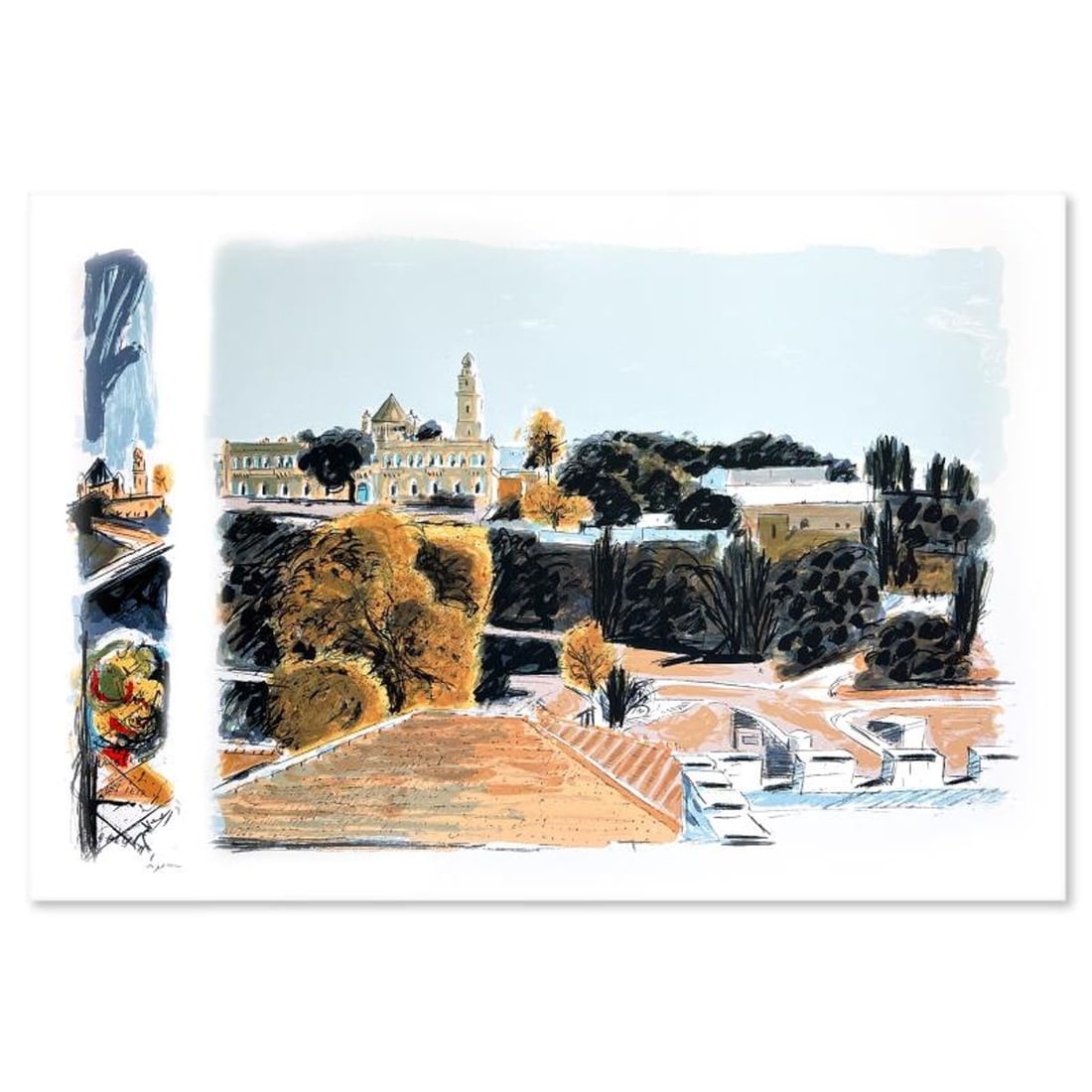 Arie Azene, Hand Signed, Numbered Limited Edition with Letter of Authenticity.: This is a limited edition on paper by Arie Azene. The piece comes hand signed by the artist, numbered, and with a letter of authenticity. Measures approximately 23" x 37". Reference#: 89806.