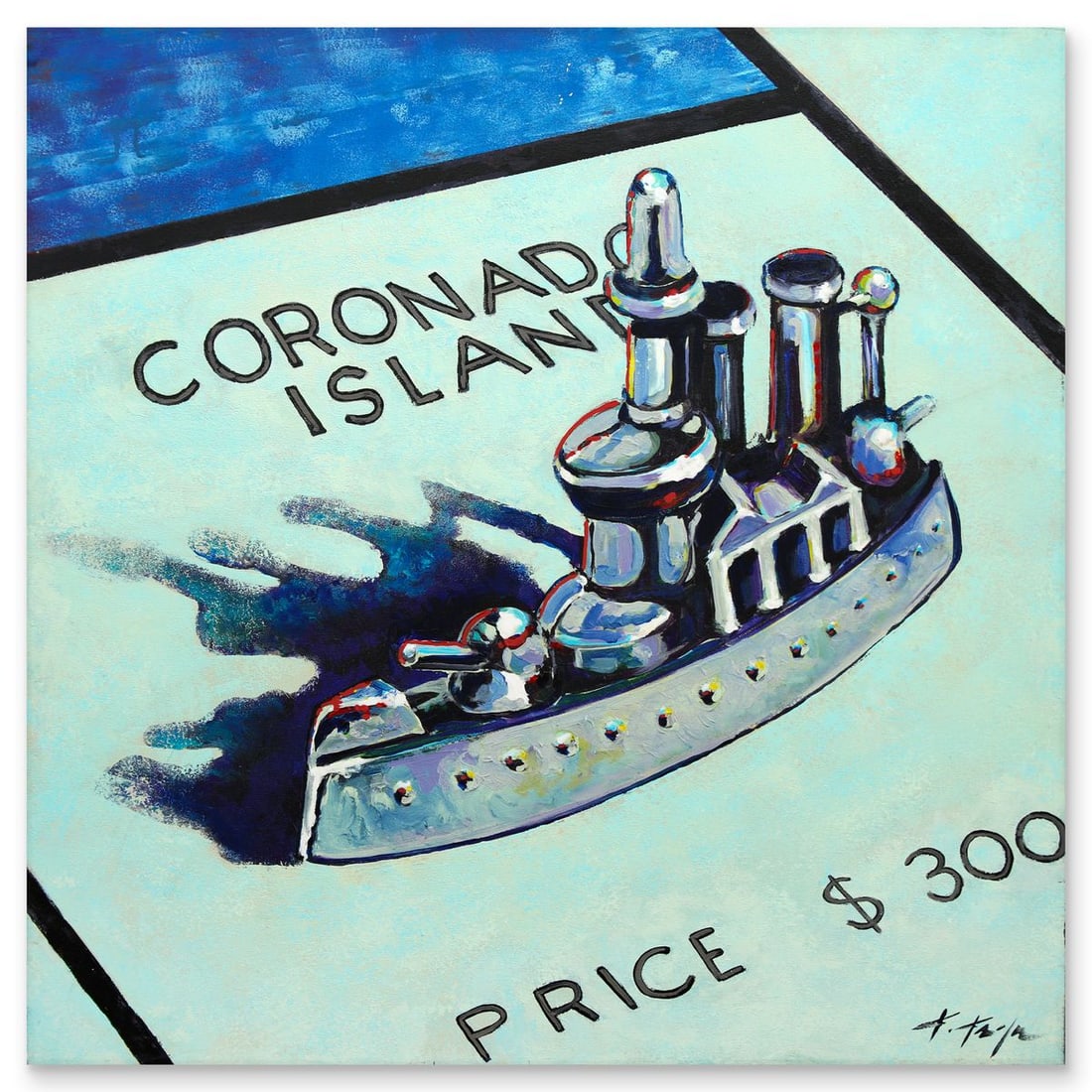 Kathleen Keifer- Acrylic on Canvas "Coronado Island"