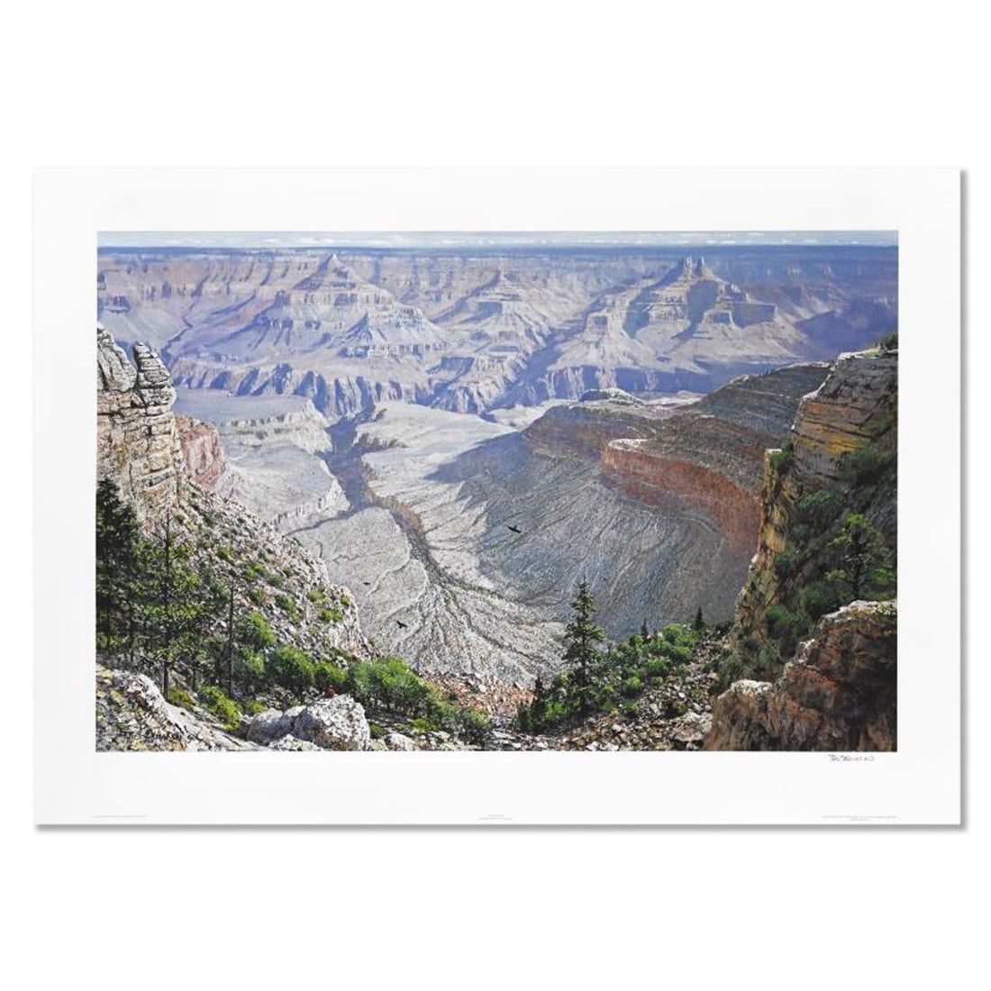Peter Ellenshaw (1913-2007), "Grand Flight" Limited Edition Lithograph, Numbered and Hand Signed: Grand Flight is a limited edition lithograph on paper by Peter Ellenshaw (1913-2007), numbered and hand signed by the artist. Includes Letter of Authenticity. Measures approx. 35.5" x 24.5" (border), 