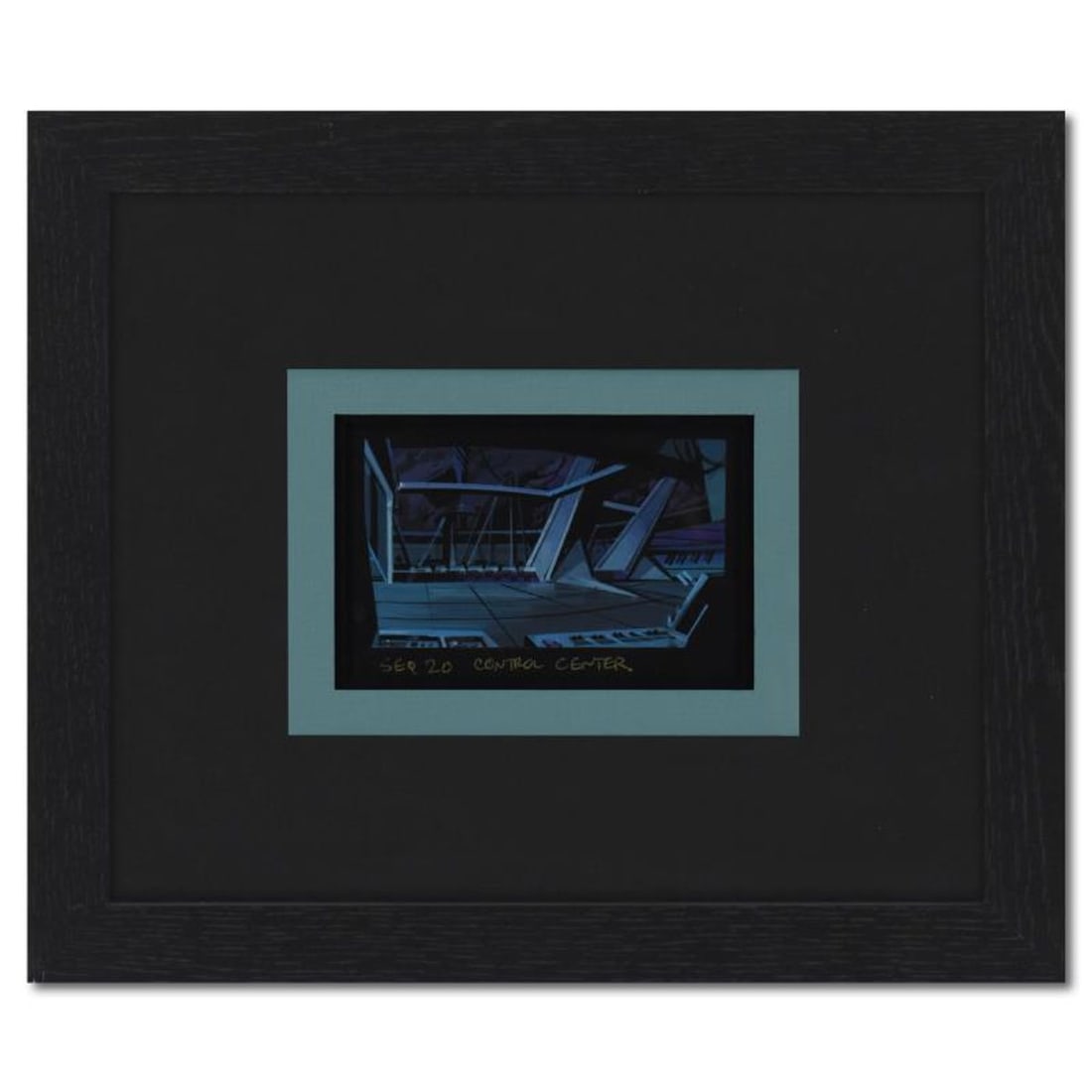 Marvel Comics, "Seq 20 Control Center" Framed Original Story Board Production Painting with Letter (1 of 2)