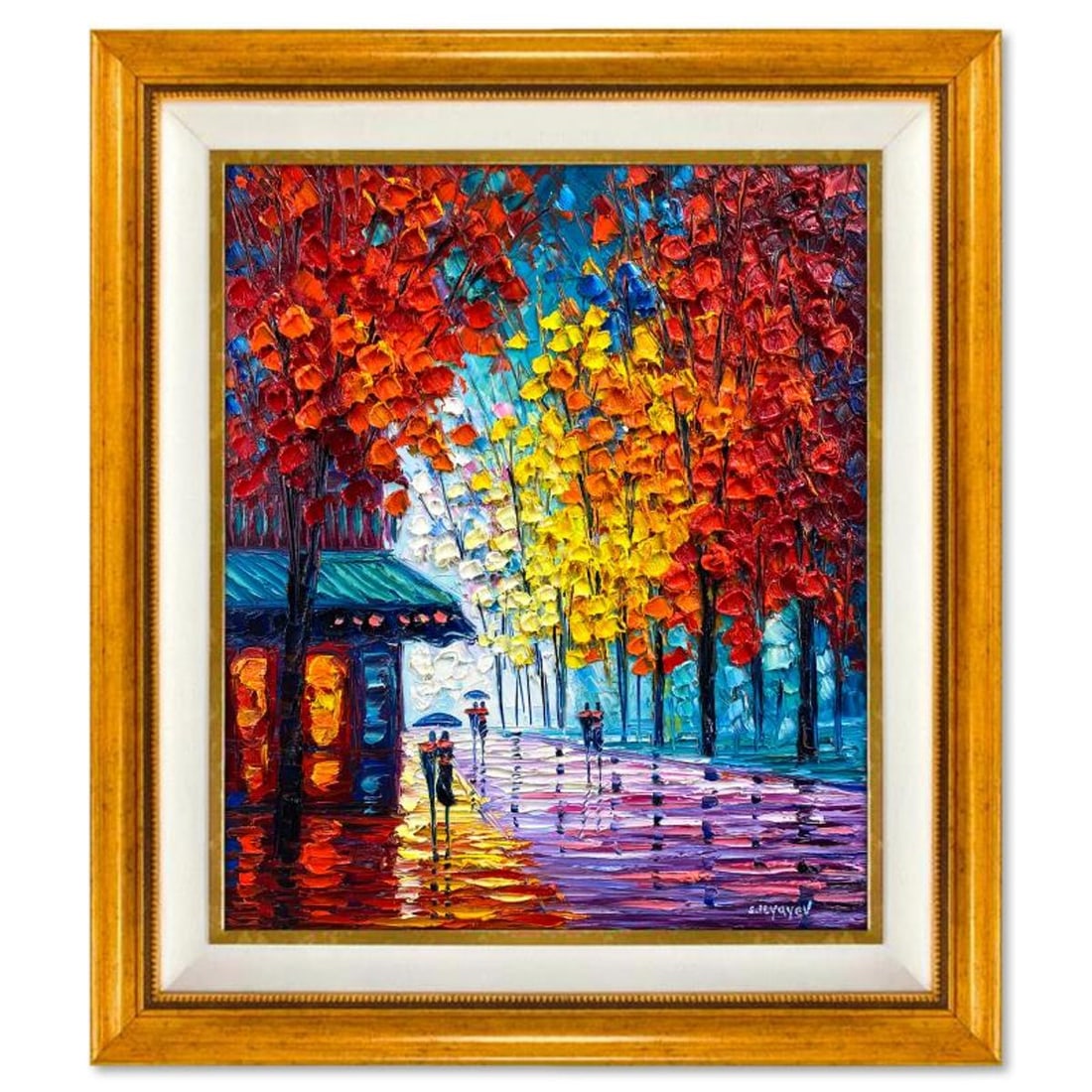 Slava Ilyayev, Framed Original Oil Painting on Canvas, Hand Signed with Letter of Authenticity.: This is an original oil painting on canvas by Slava Ilyayev, hand signed by the artist. This piece comes custom framed. Includes Letter of Authenticity. Measures approx. 30.5" x 26.5" (frame), 23.5" x