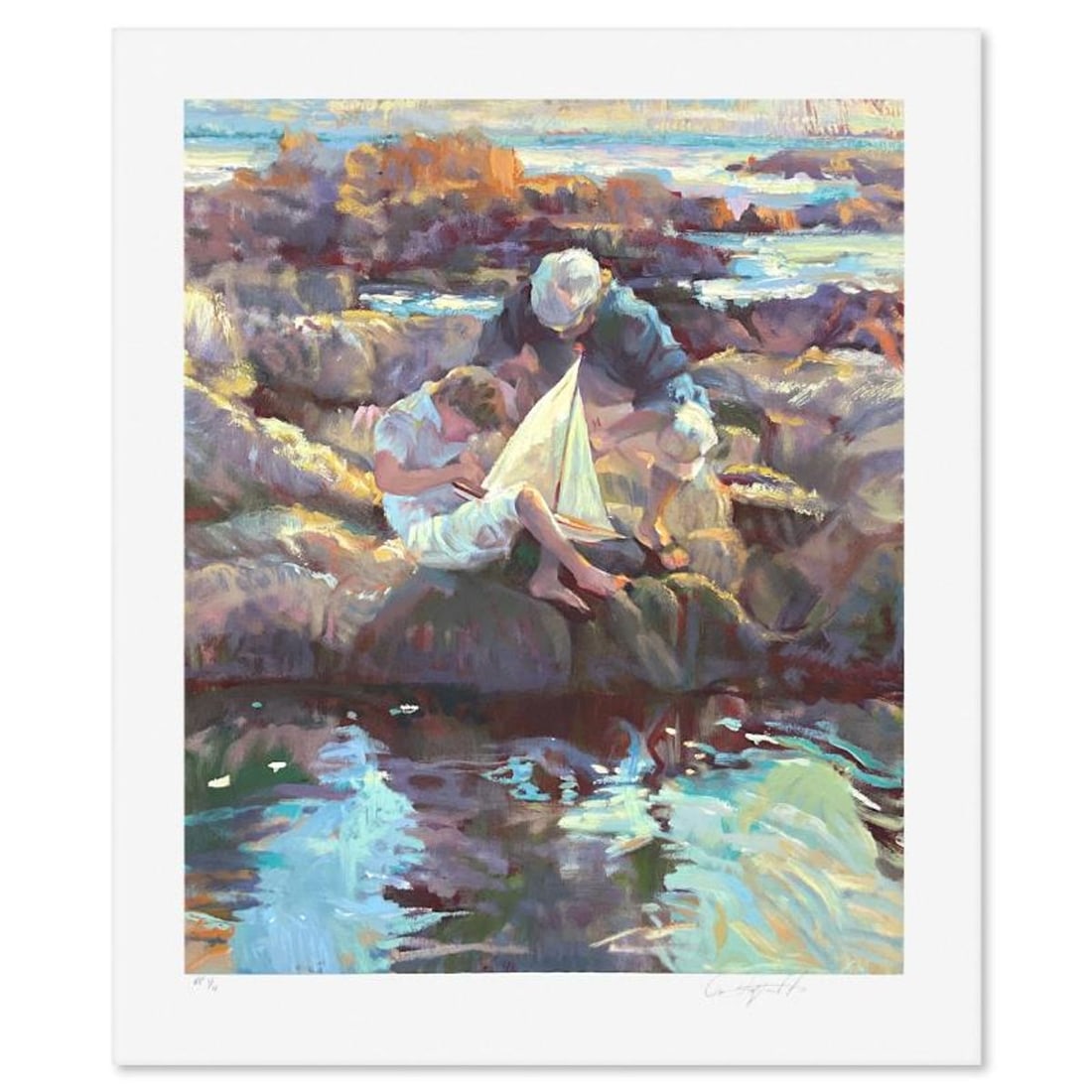 Don Hatfield, "Maiden Voyage" Limited Edition Publisher's Proof Serigraph, Numbered 1/11 and Hand: Maiden Voyage is a limited edition publisher's proof serigraph on paper by Don Hatfield, numbered 1/11 and hand signed by the artist. Includes Letter of Authenticity. Measures approx. 29" x 25.5"